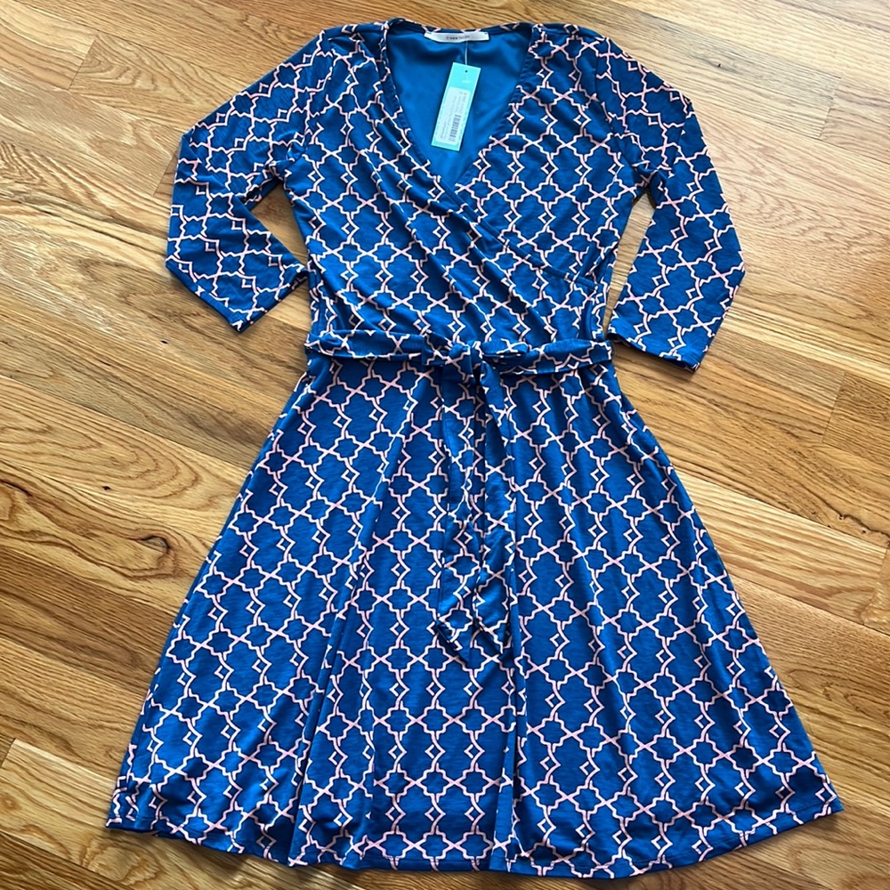 41Hawthorn Renesme Jersey Faux Wrap Dress Size Small